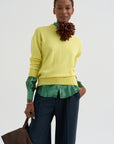 Camille - Silk And Lurex Shirt, Green