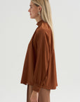 Adam - Organic Silk Blouse, Brick