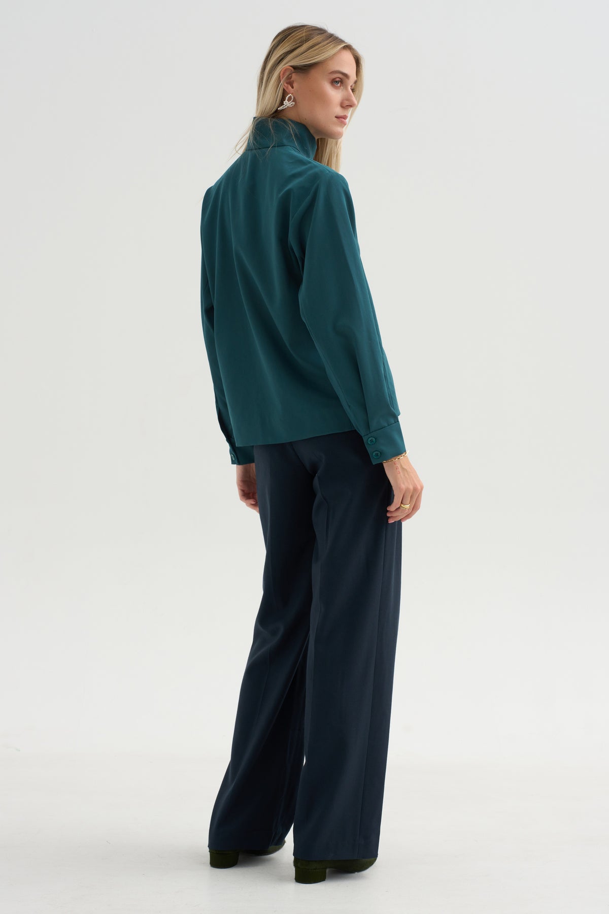 Marius - Wool Gabardine Tunic, Green