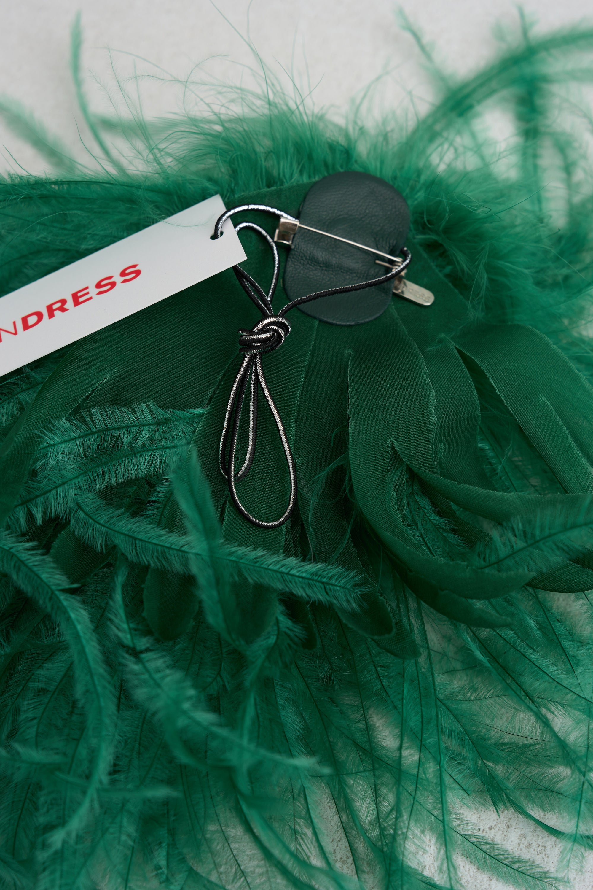 Meryl - Ostrich Feather Brooch