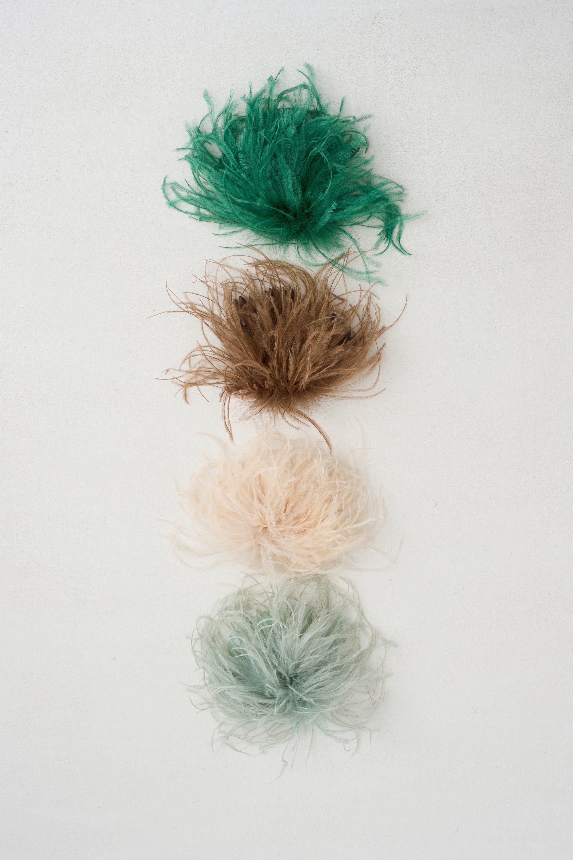 Meryl - Ostrich Feather Brooch