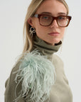 Alban - Wool & Silk Turtleneck, Khaki