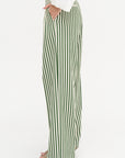 Malvern - Wool And Cotton Pants, Green & Ivory