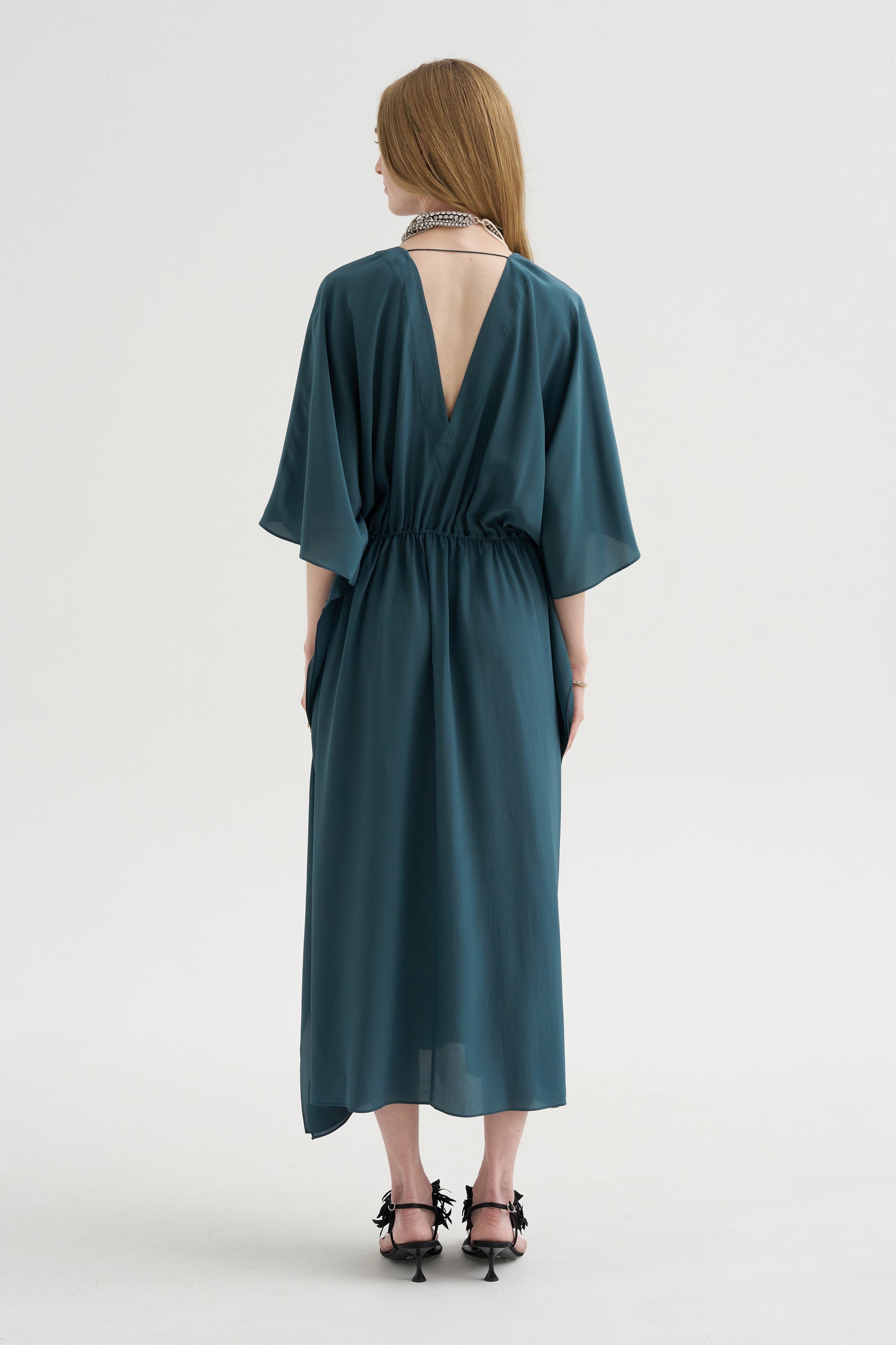 Ambleside - Organic Silk Dress, Emerald