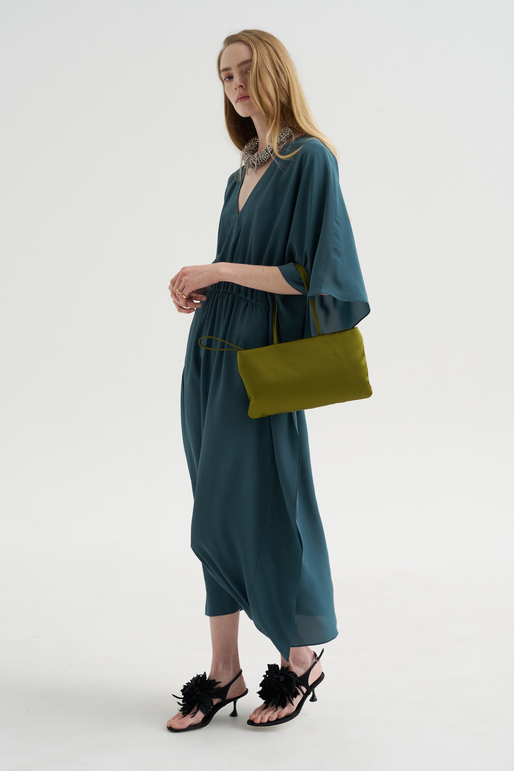 Ambleside - Organic Silk Dress, Emerald