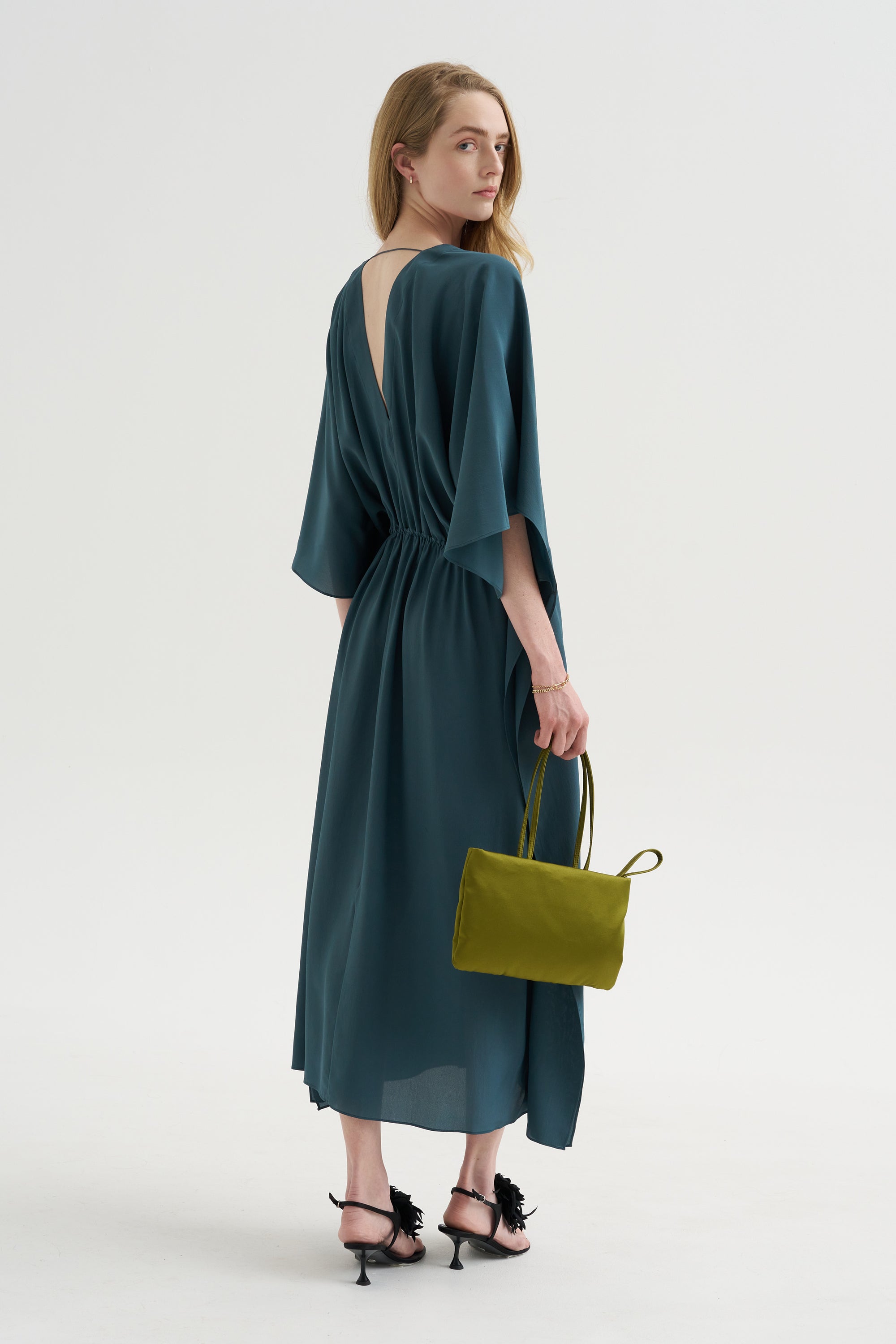 Ambleside - Organic Silk Dress, Emerald