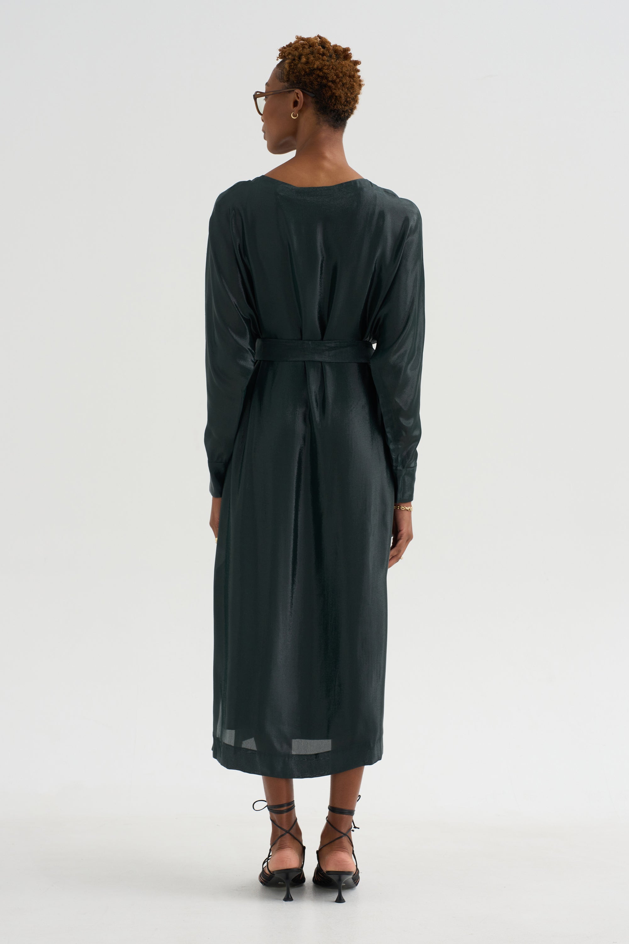 Ludo - Silk And Lurex Dress, Black