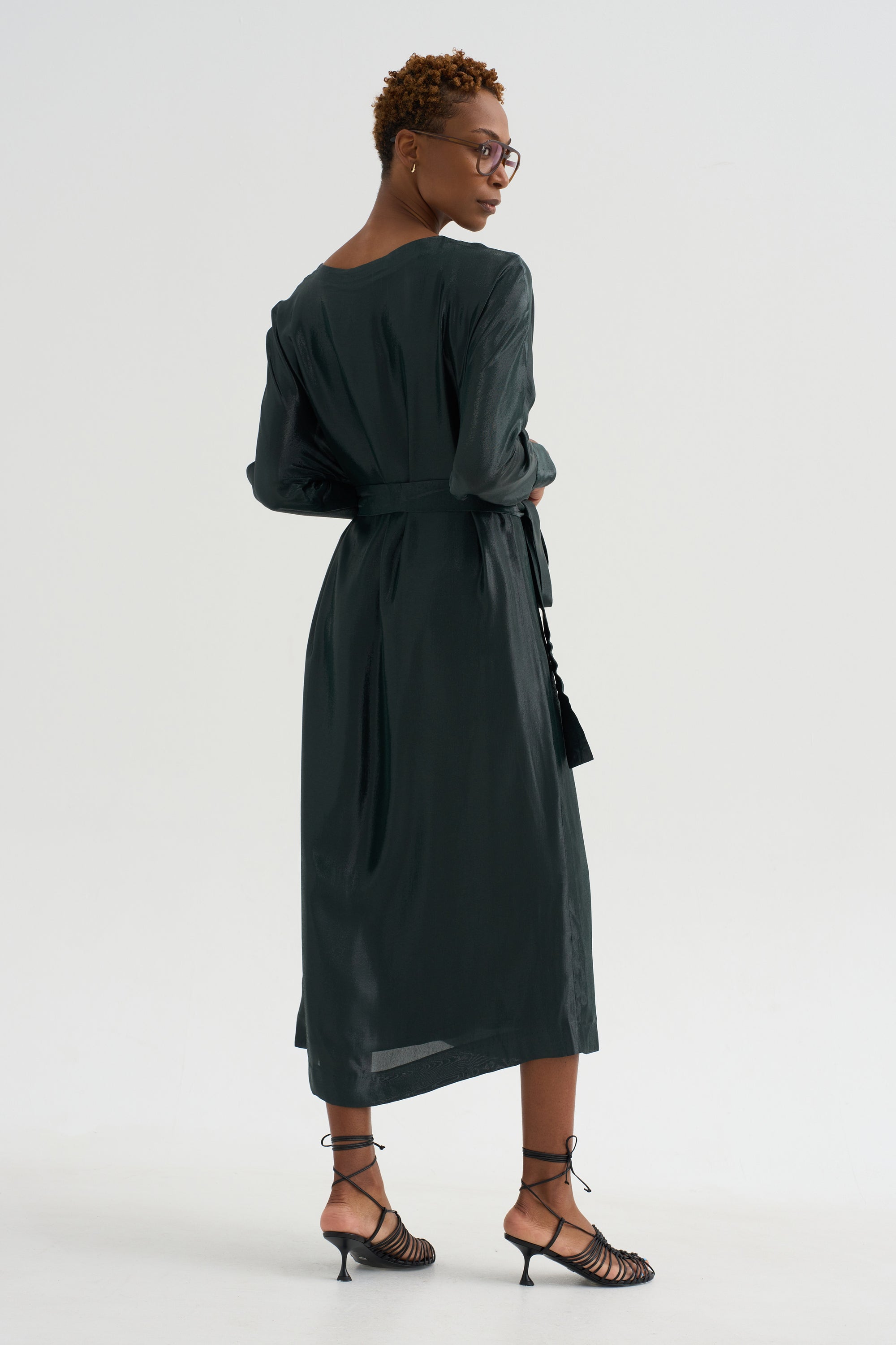 Ludo - Silk And Lurex Dress, Black