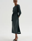 Ludo - Silk And Lurex Dress, Black