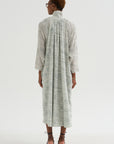 Simon - Printed Silk Dress Organ, Ivory