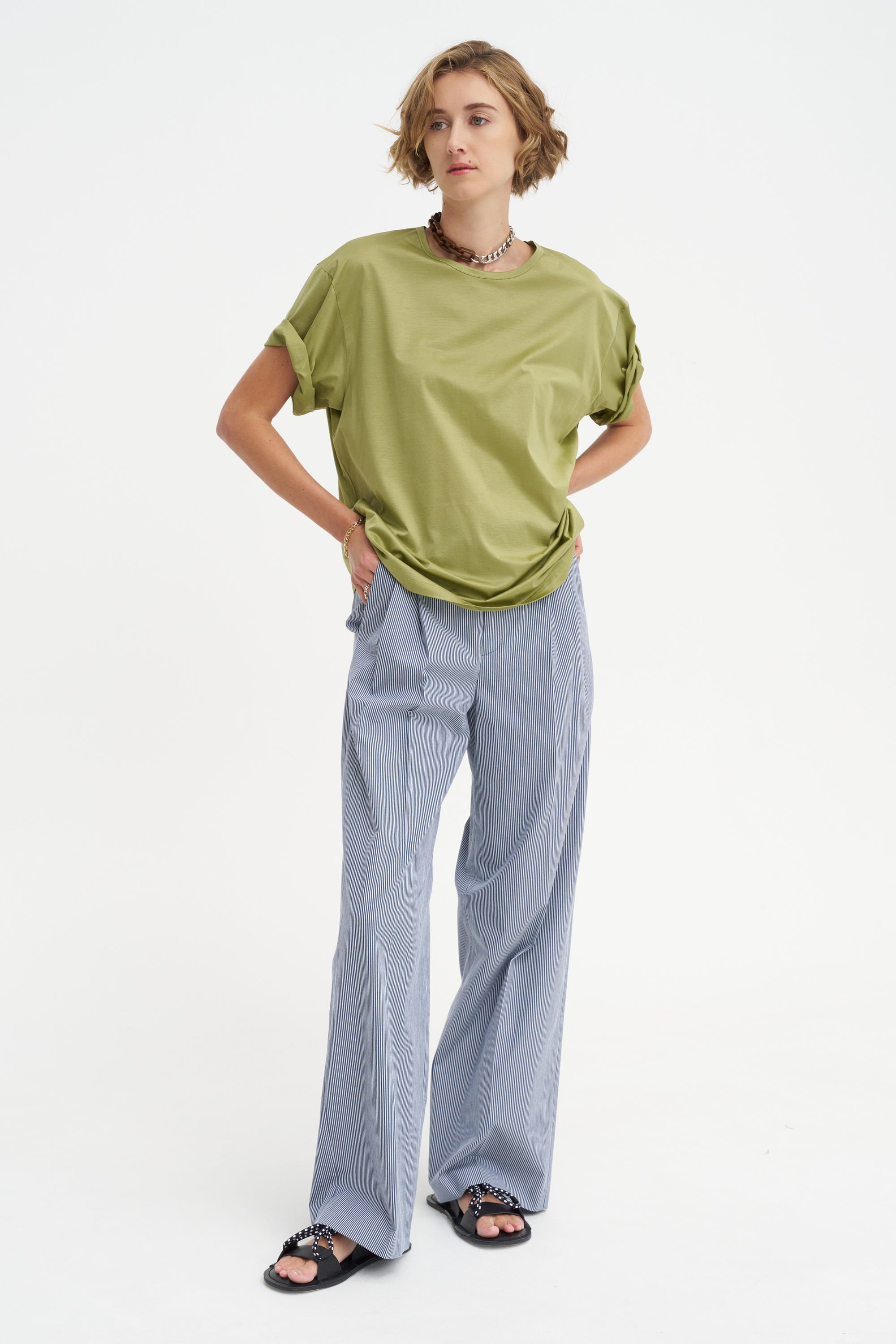 Thame - Oversized Mercerized Cotton Jersey T-shirt