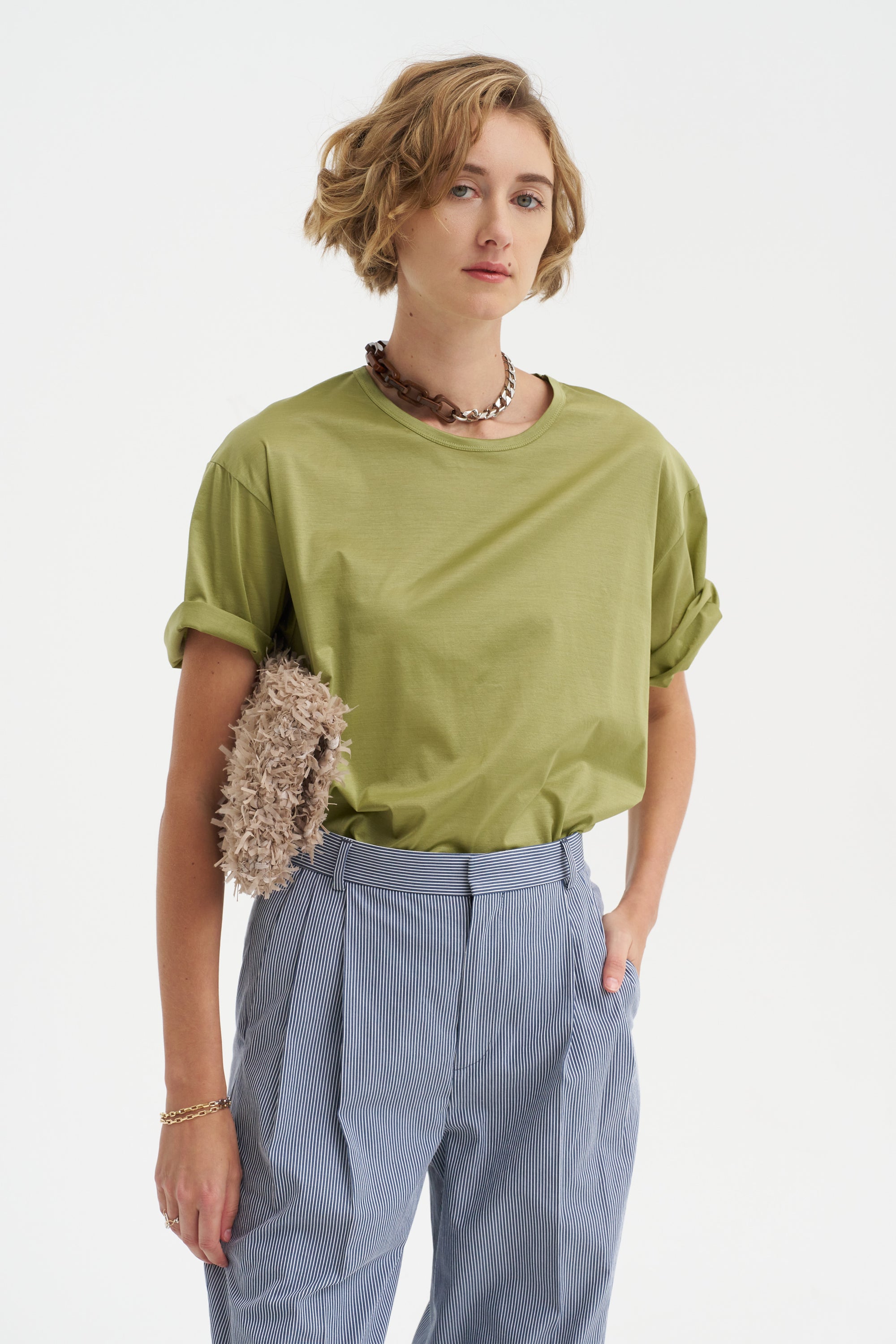 Thame - Oversized Mercerized Cotton Jersey T-shirt