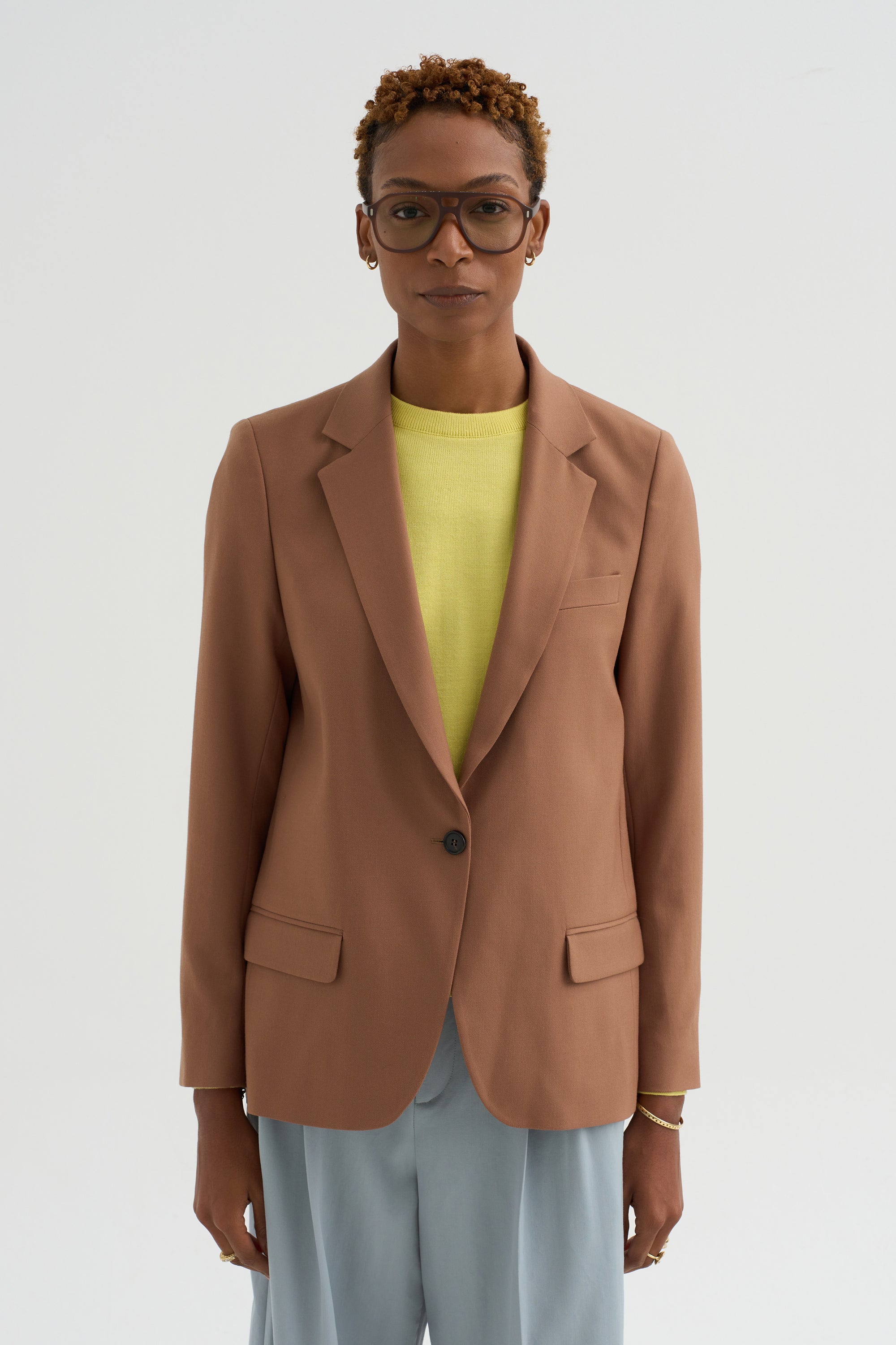 Julien - Wool Twill Jacket, Camel