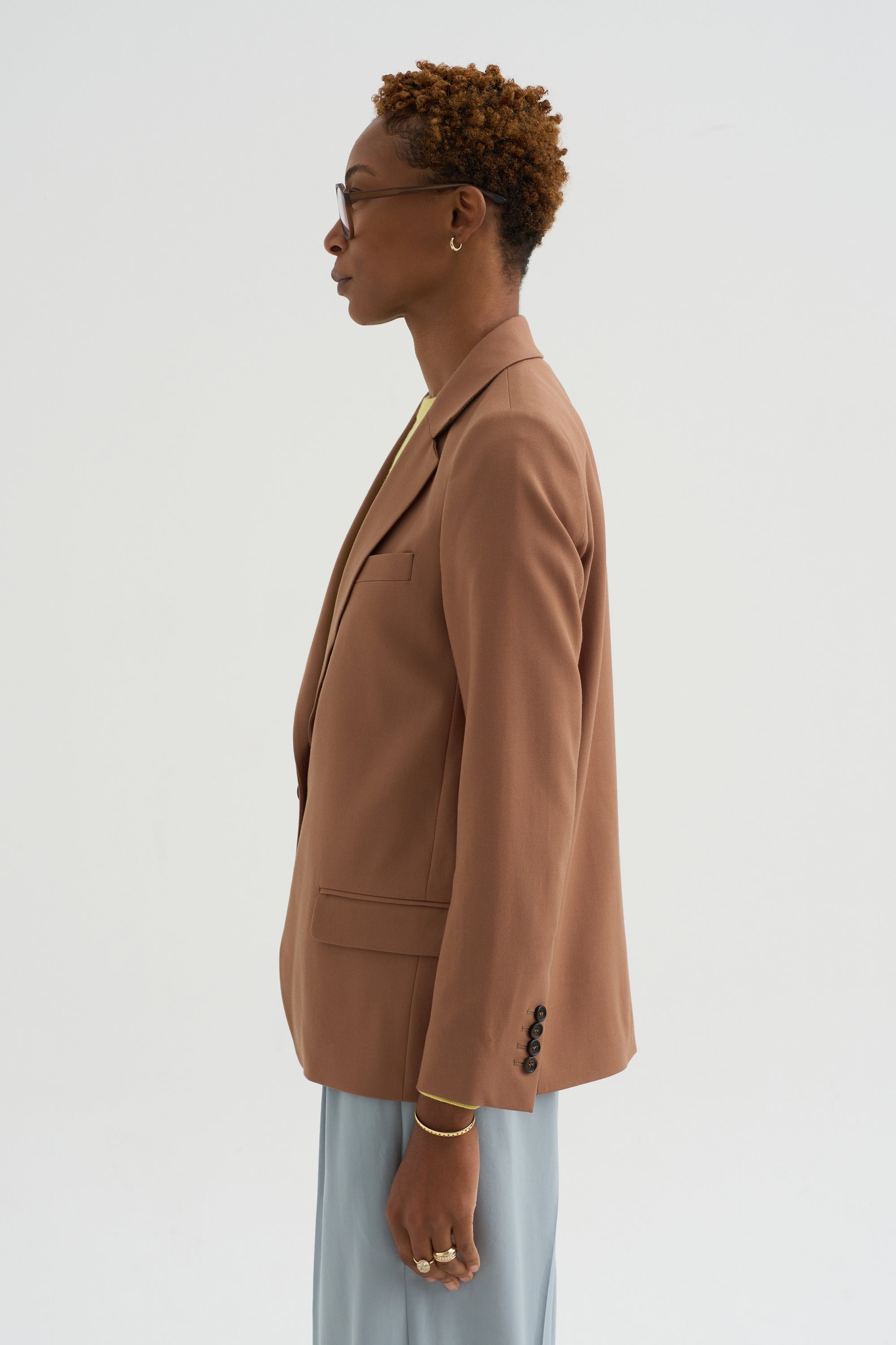 Julien - Wool Twill Jacket, Camel