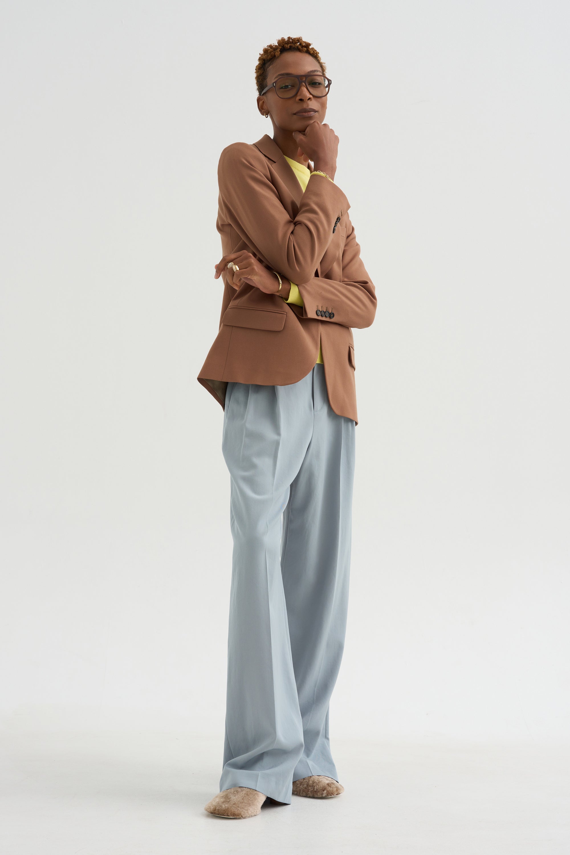 Julien - Wool Twill Jacket, Camel