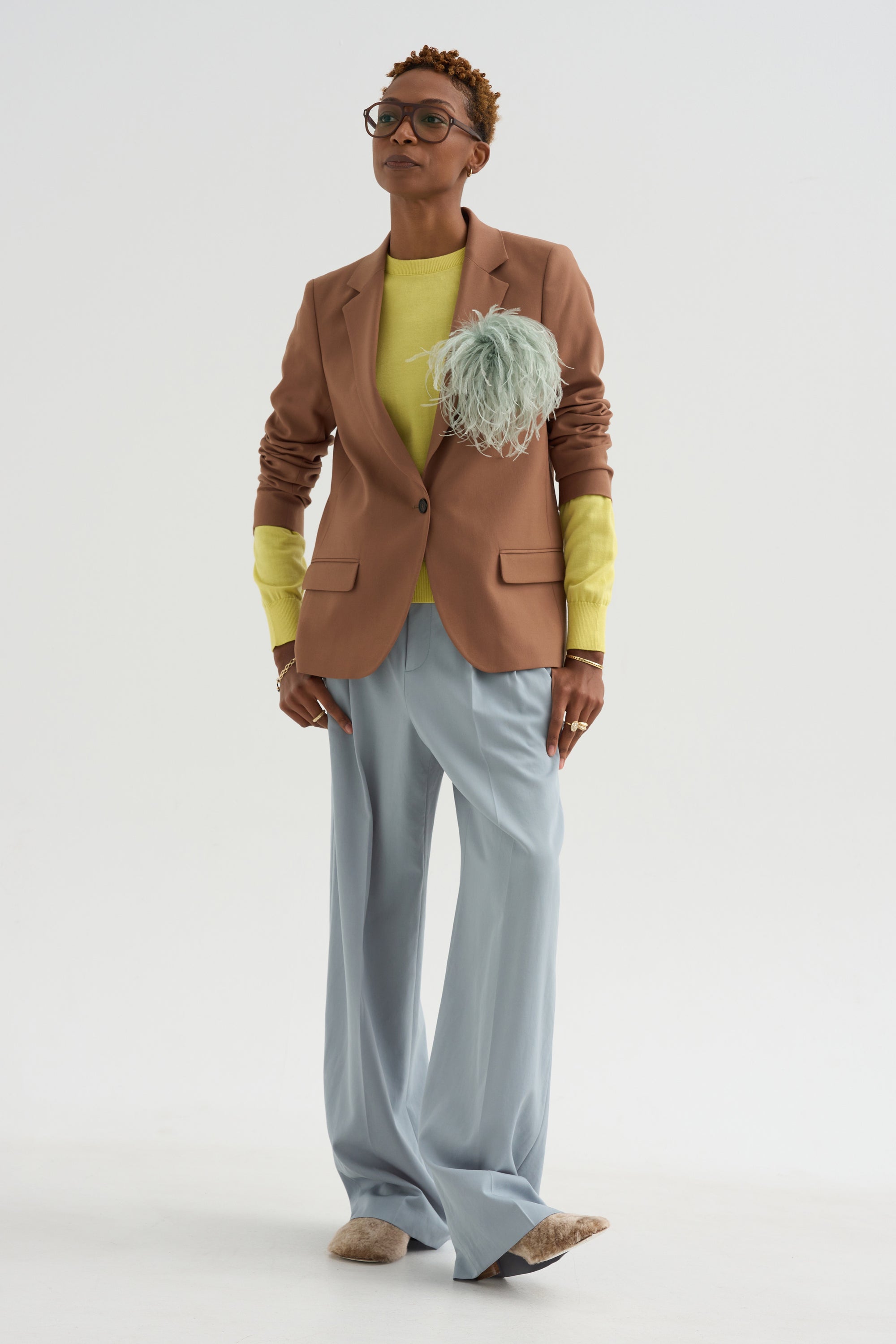 Julien - Wool Twill Jacket, Camel