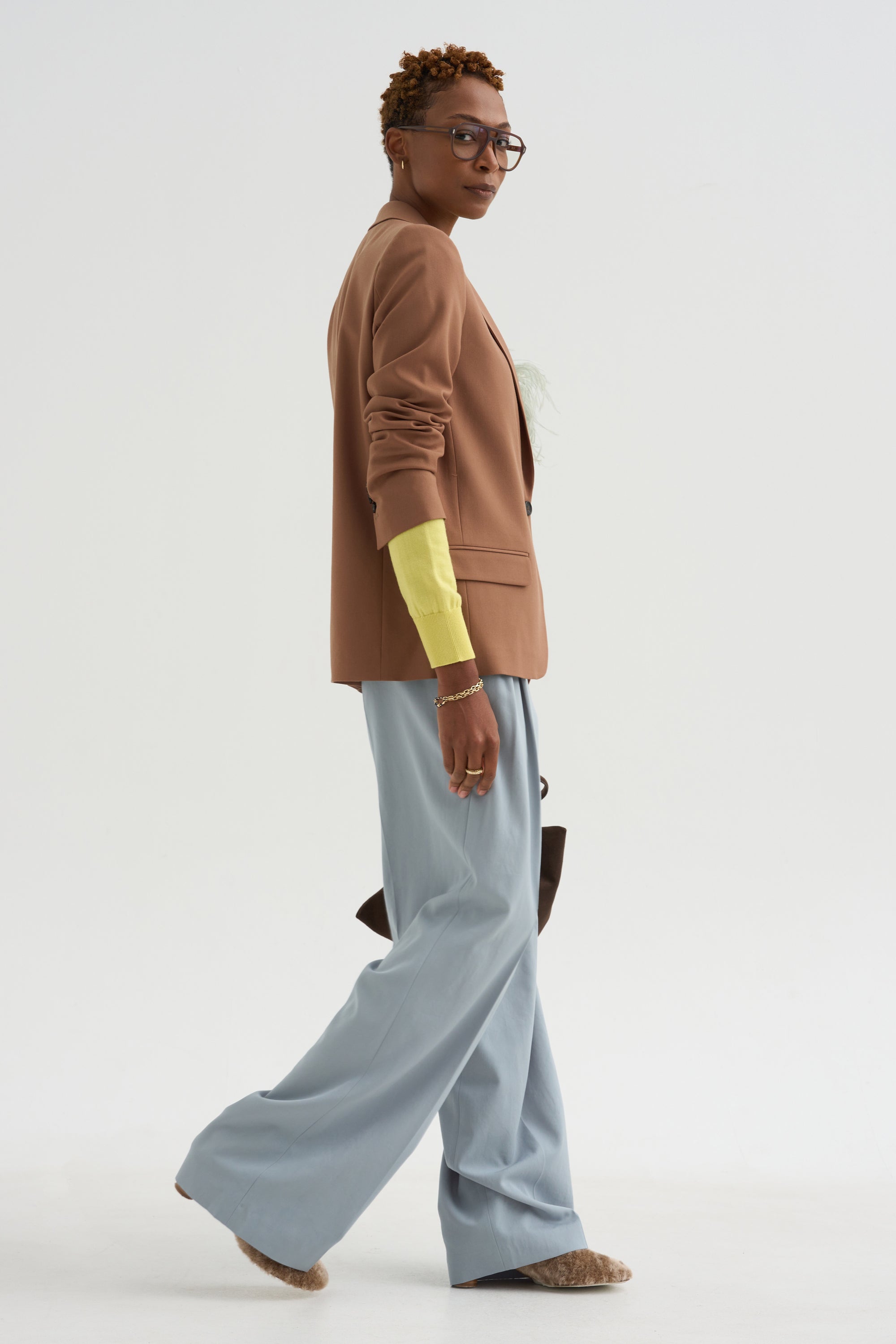 Julien - Wool Twill Jacket, Camel