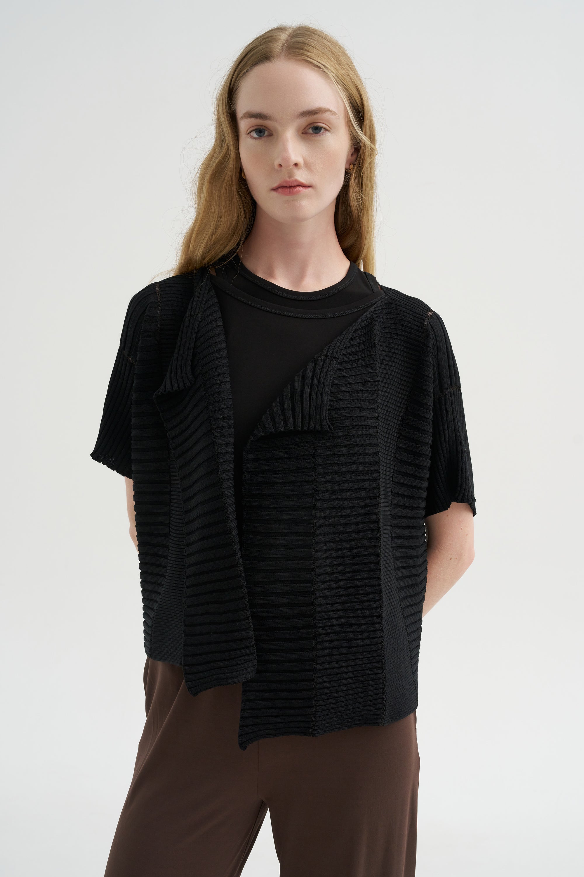 Column Knit, Black