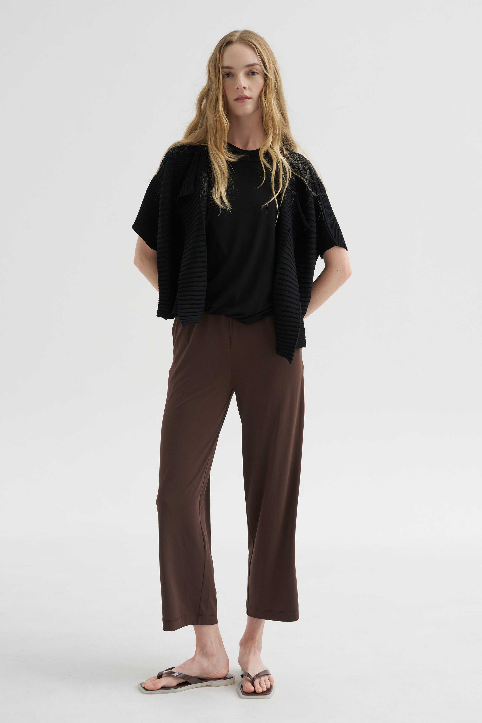 Column Knit, Black