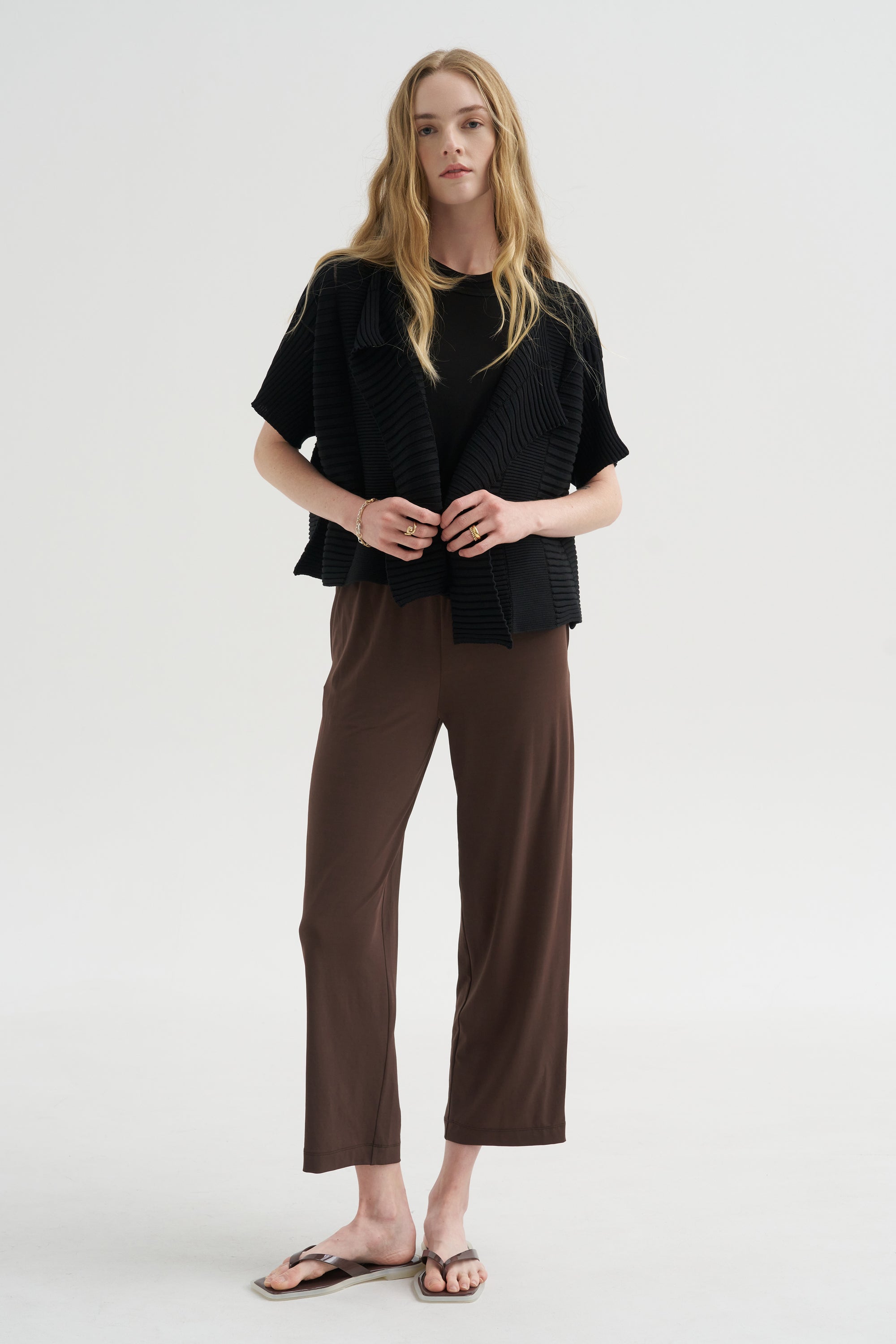 Column Knit, Black