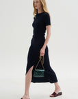 Rill Skirt, Dark Navy