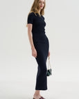 Rill Skirt, Dark Navy