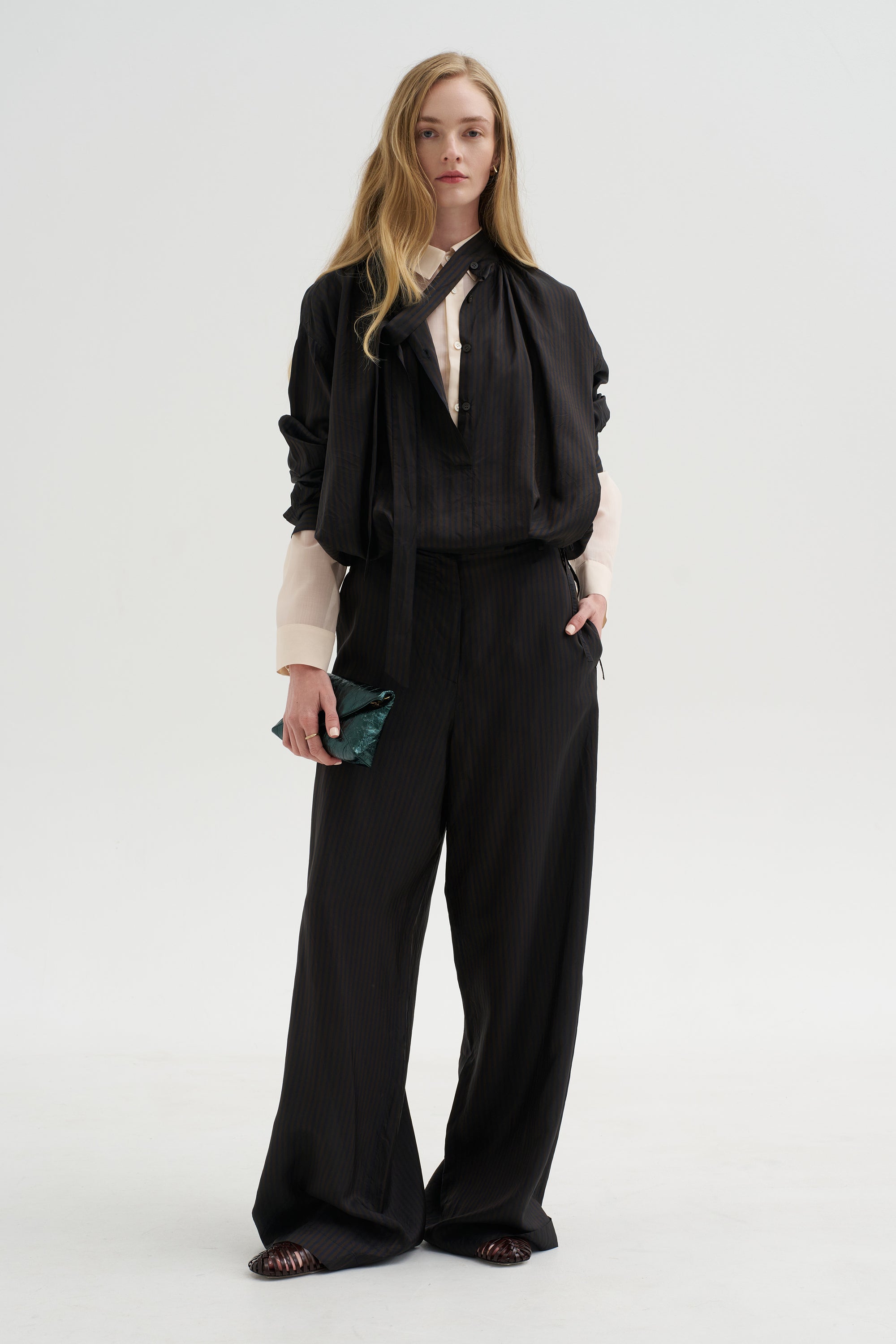 Sheer Wool Top, Off White