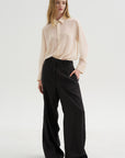 Sheer Wool Top, Off White