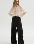Sheer Wool Top, Off White