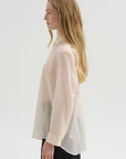 Sheer Wool Top, Off White