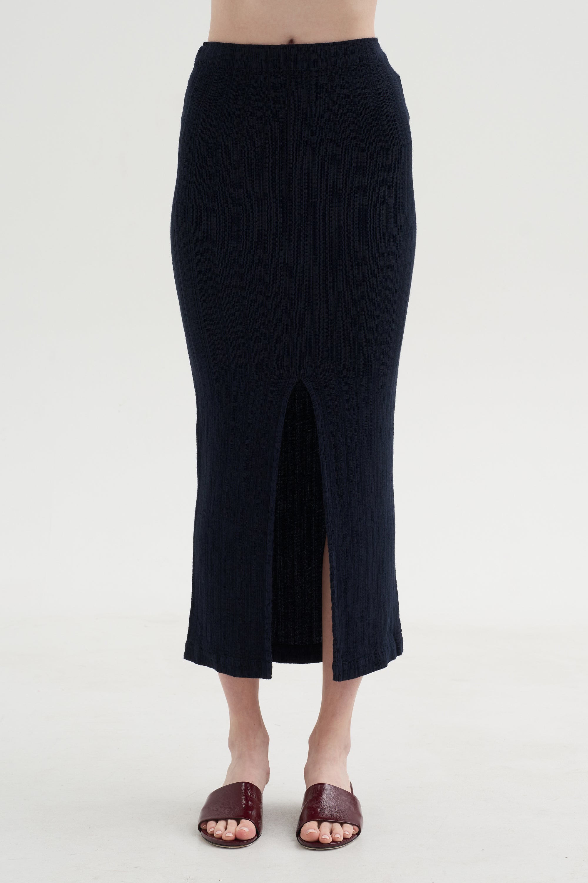 Rill Skirt, Dark Navy