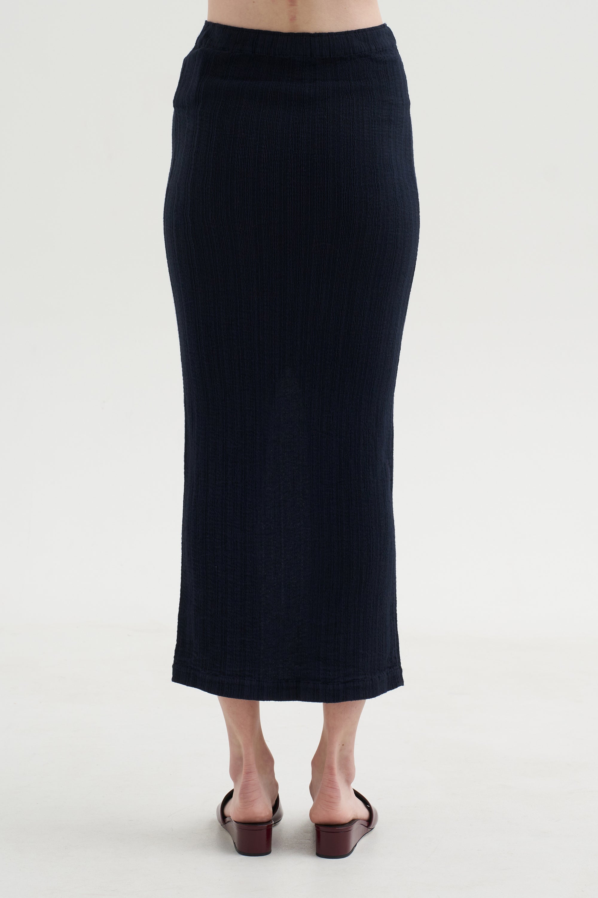 Rill Skirt, Dark Navy