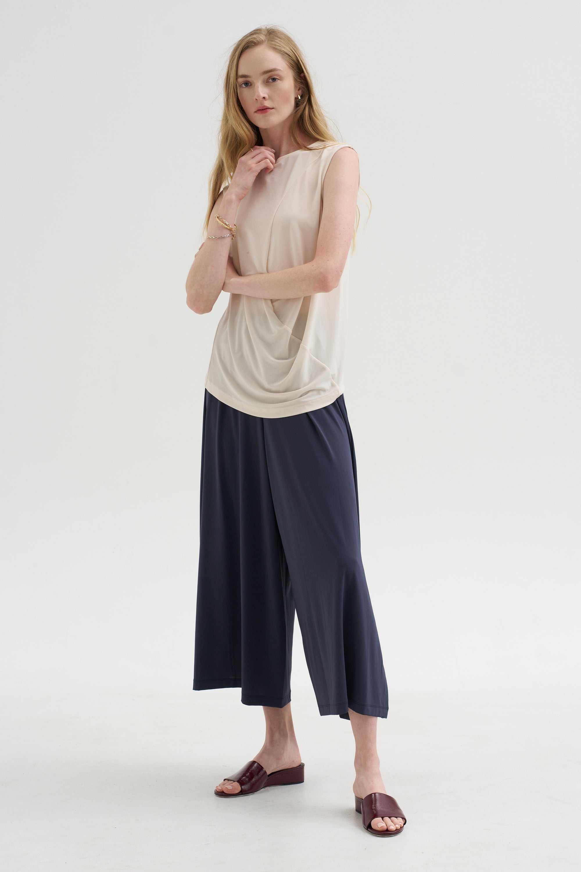 Drape Jersey - 68 Pant, Dark Navy