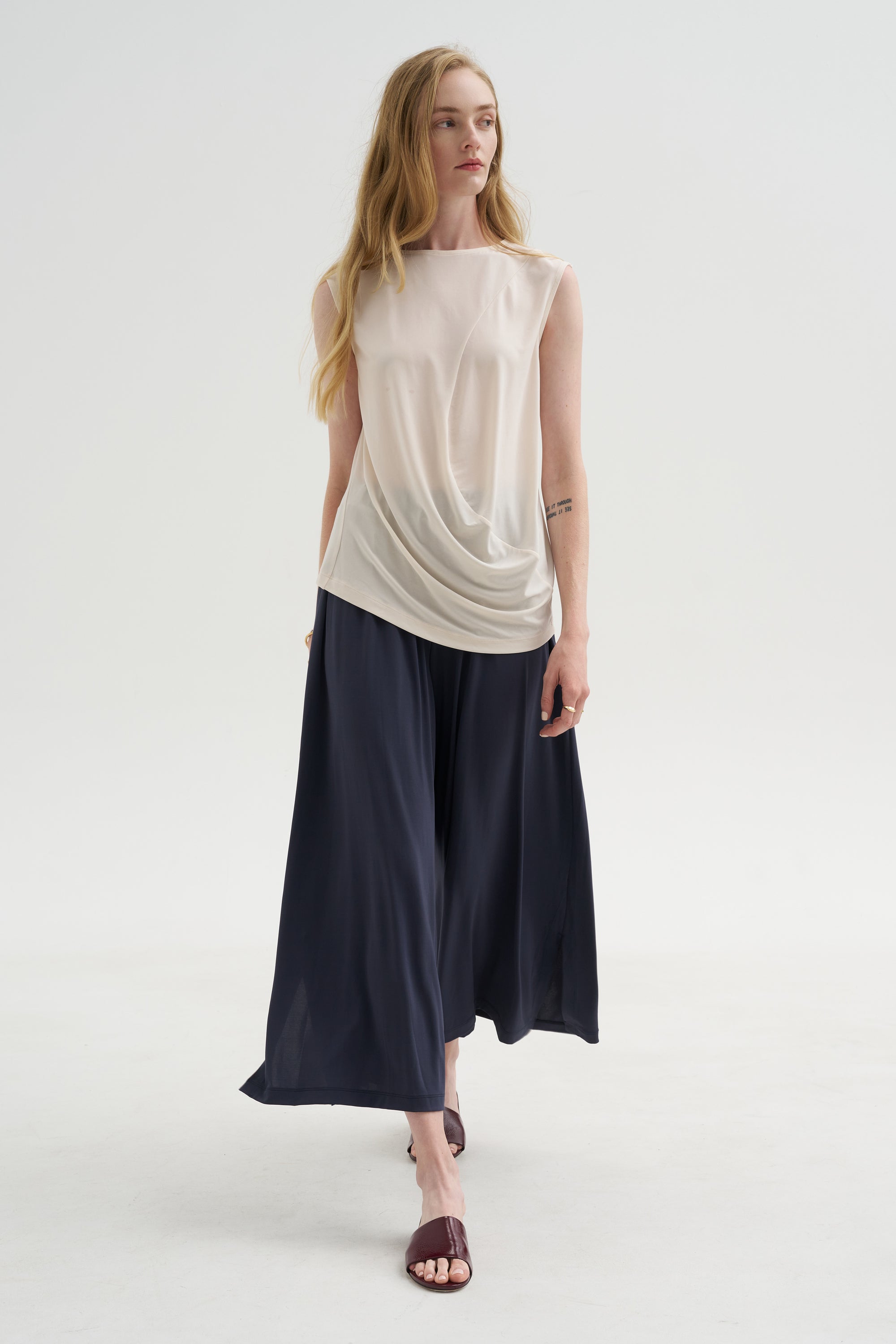 Drape Jersey - 68 Pant, Dark Navy