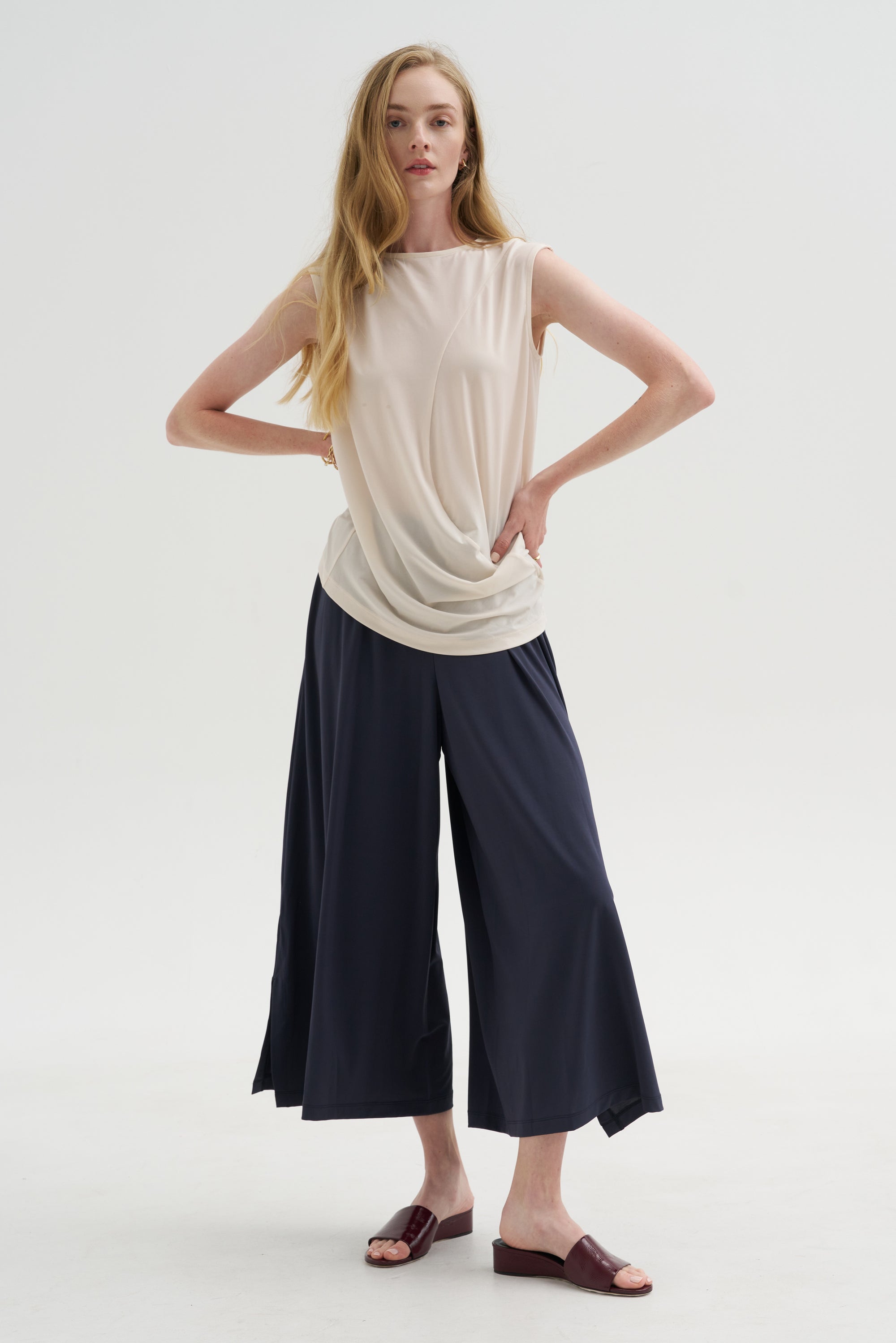 Drape Jersey - 68 Pant, Dark Navy