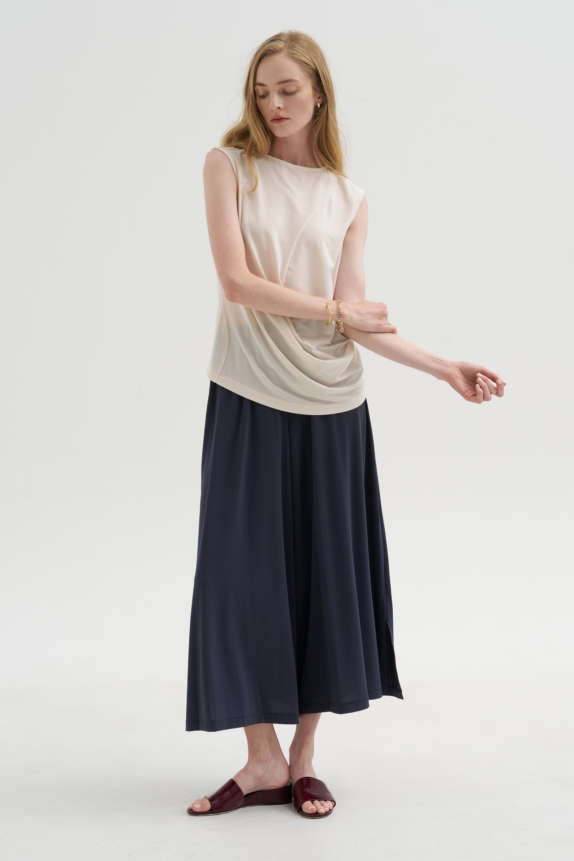 Drape Jersey - 68 Pant, Dark Navy