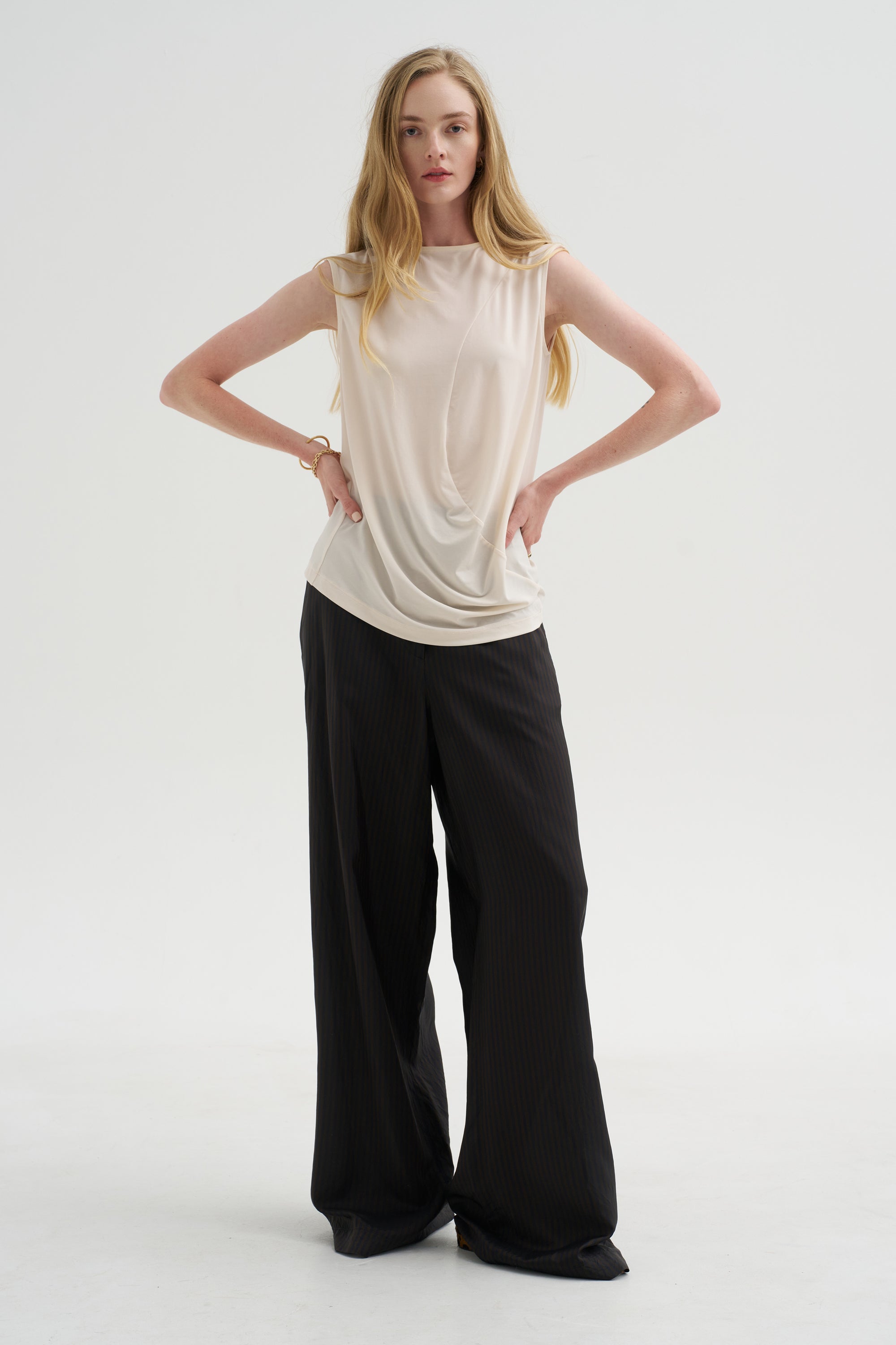 Drape Jersey - 68 Top, Off White
