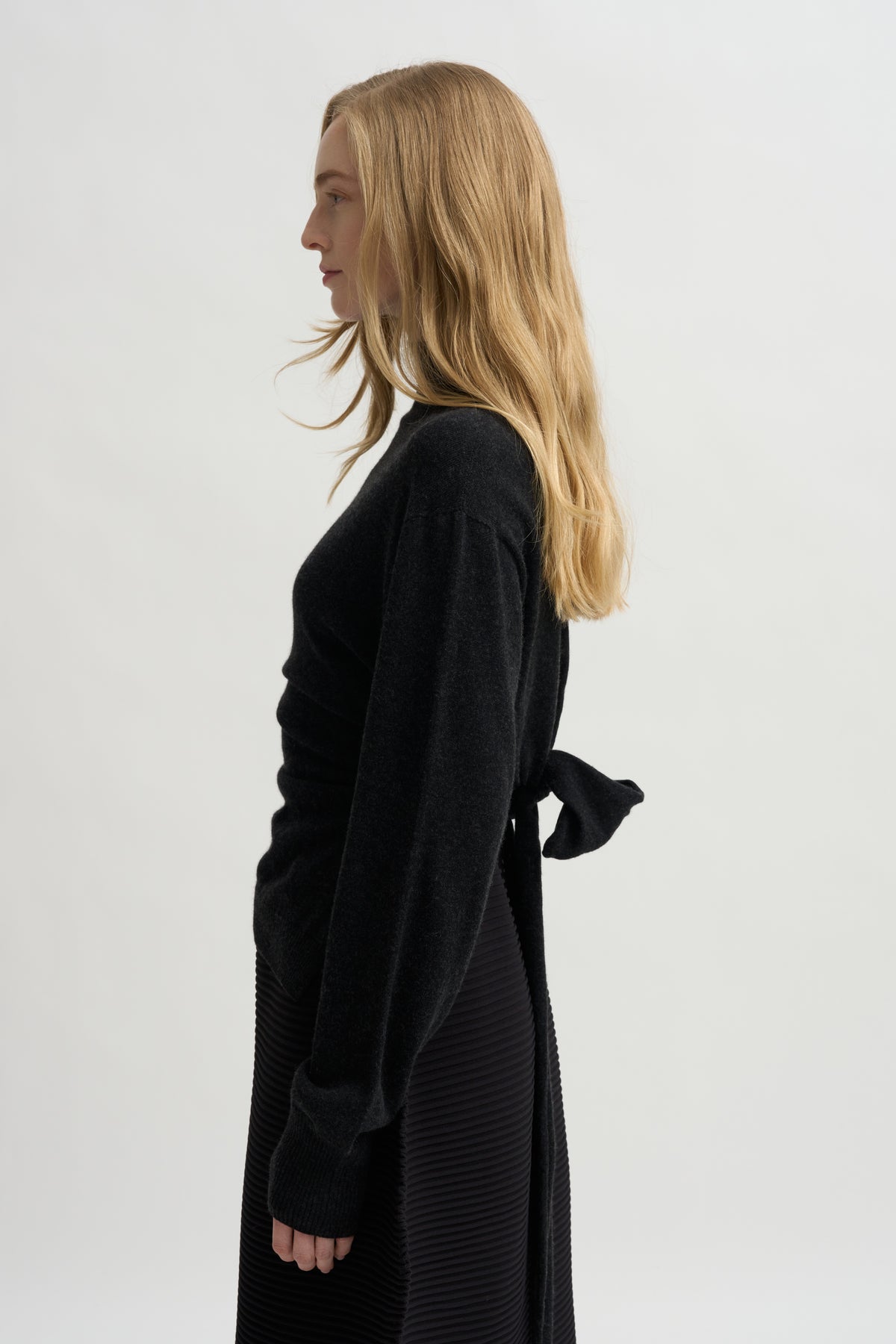 Silk Cashmere Knit, Charcoal
