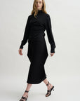 Silk Cashmere Knit, Charcoal