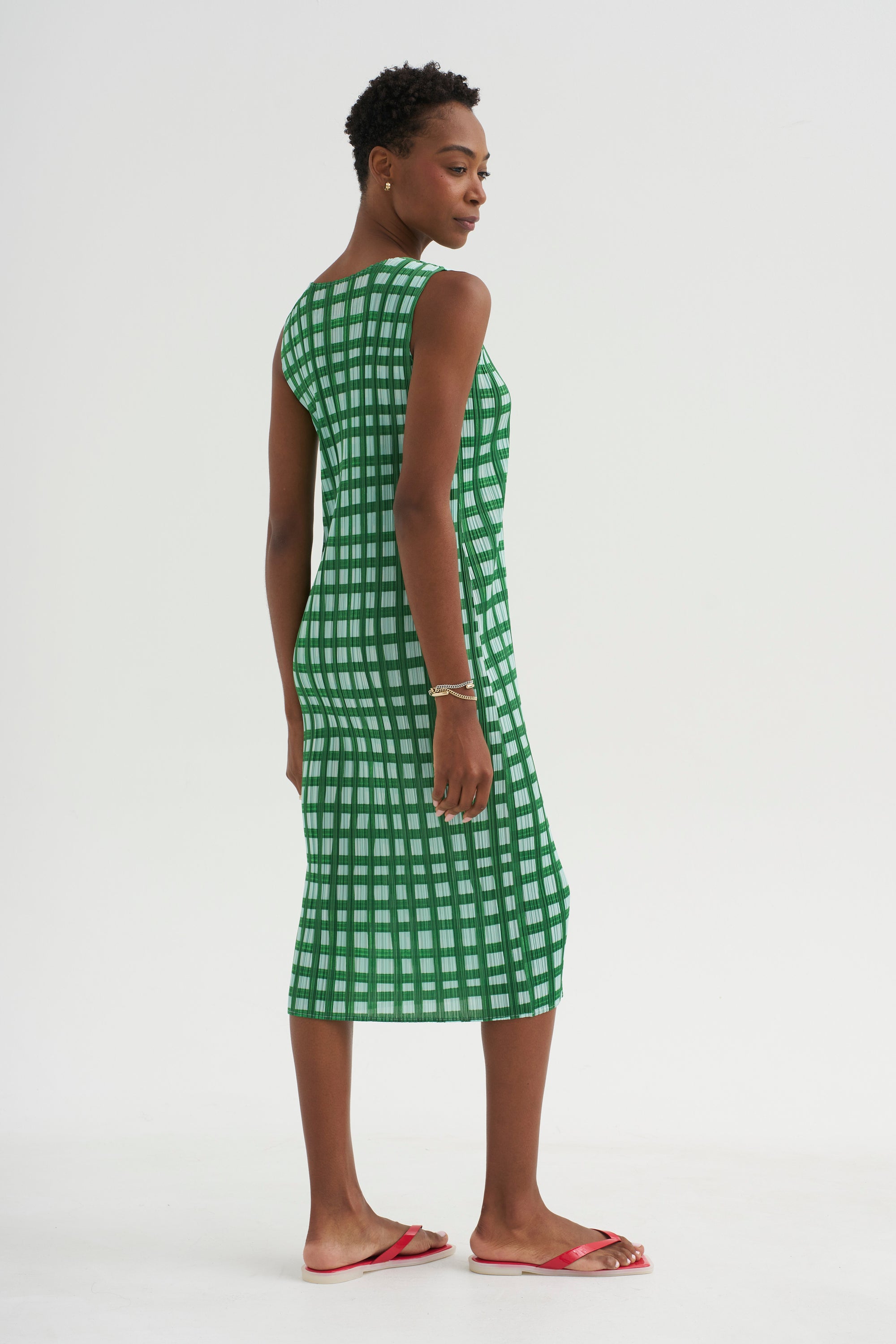 Basket Dress, Green