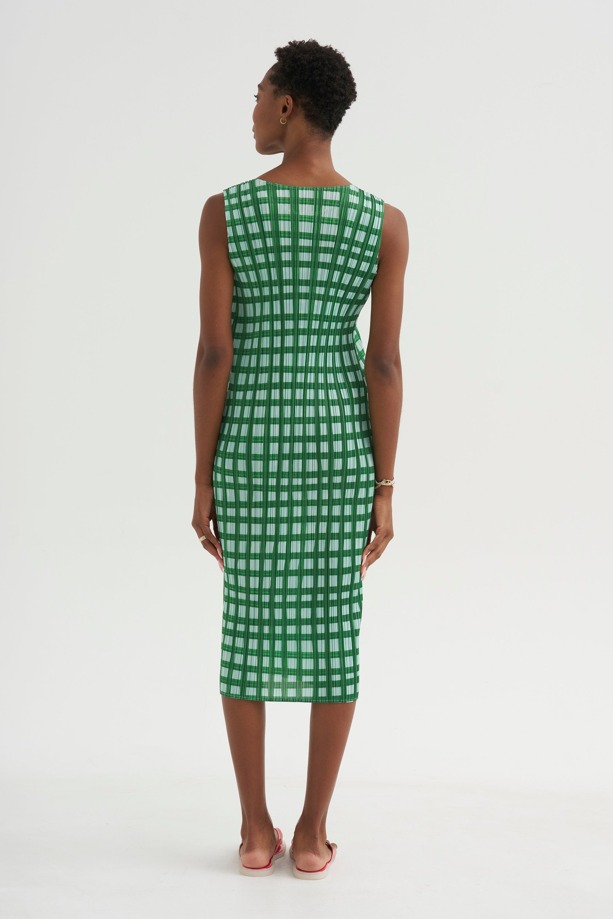 Basket Dress, Green