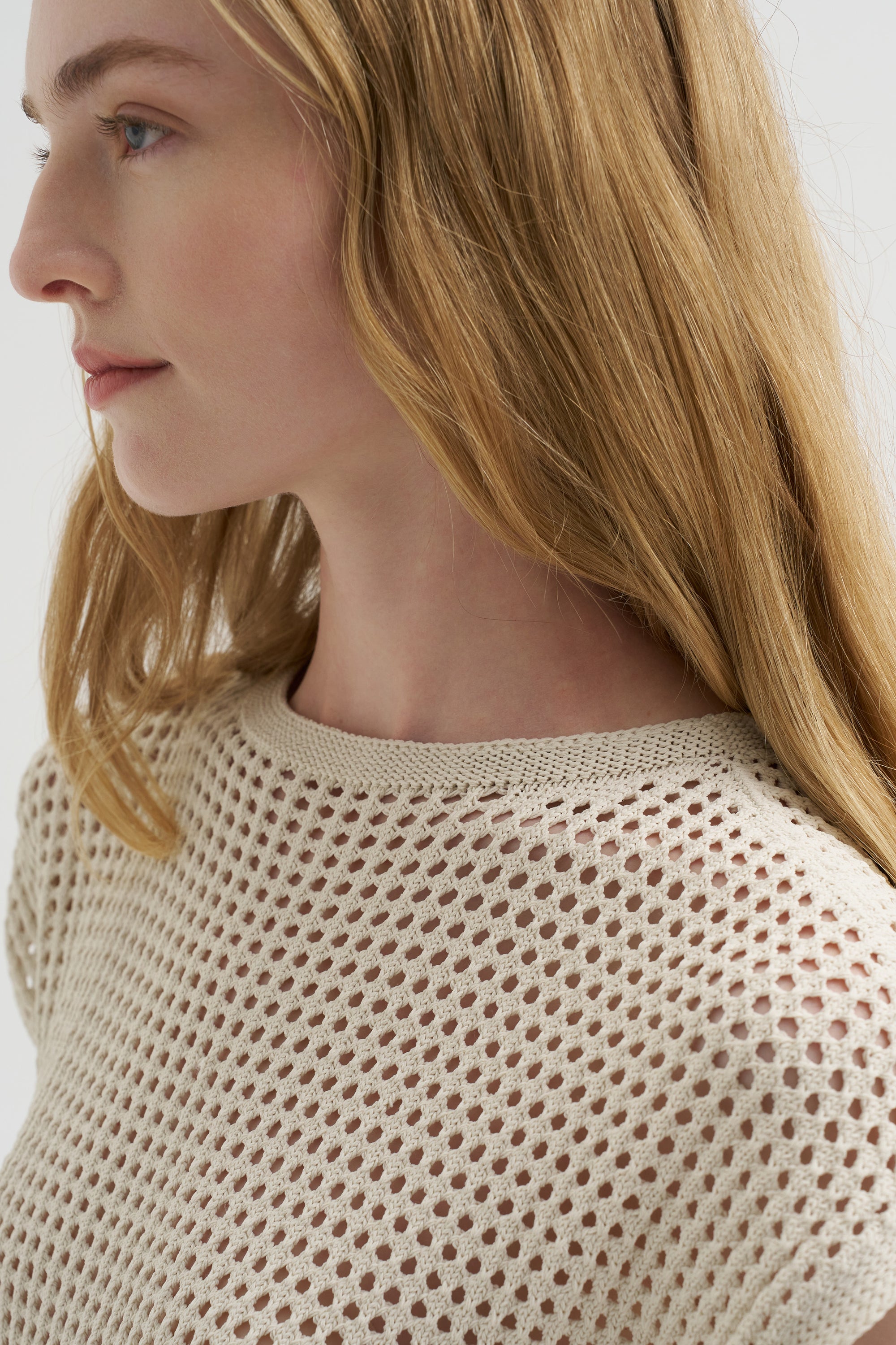 Fishnet Knit, Ivory