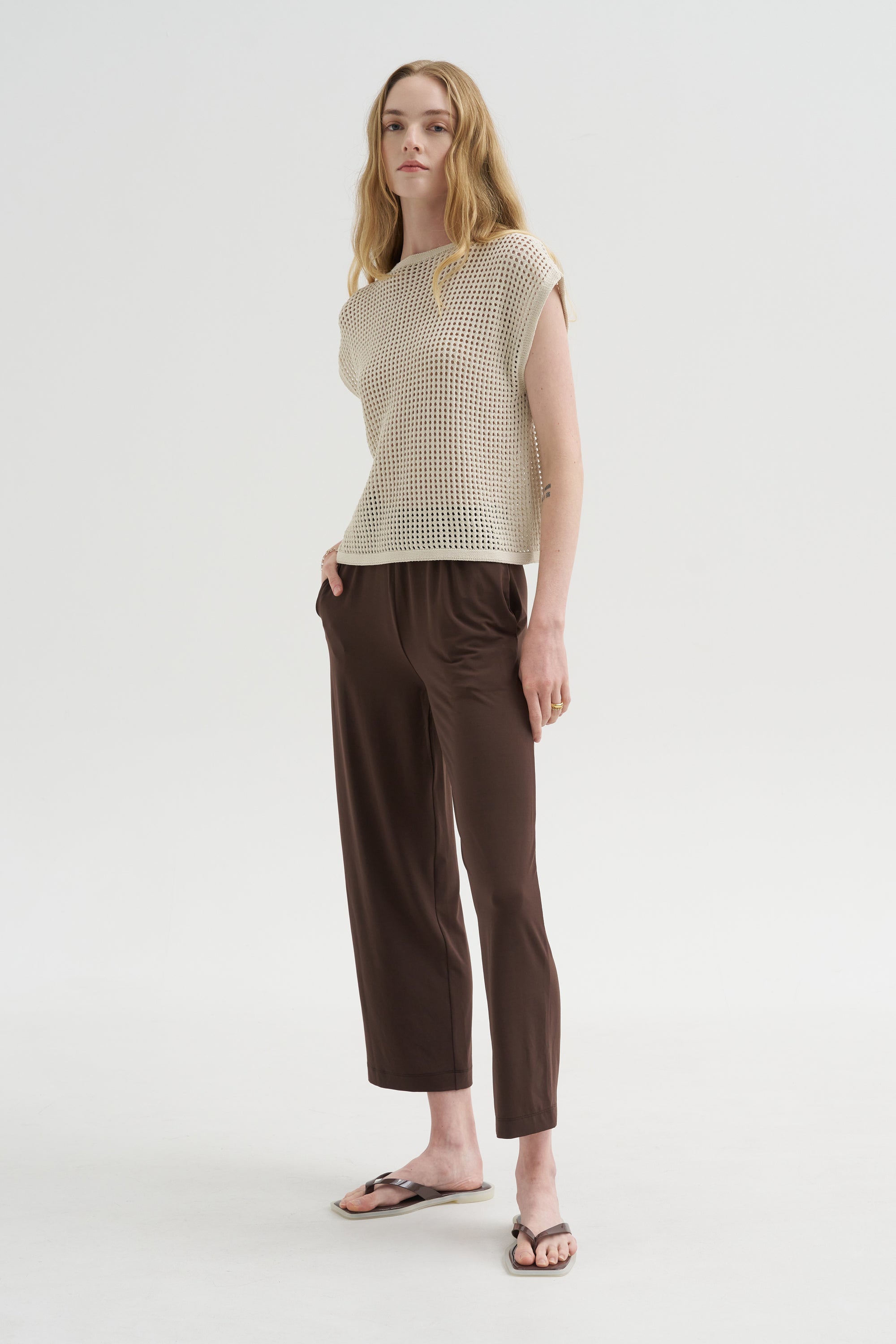 Fishnet Knit, Ivory