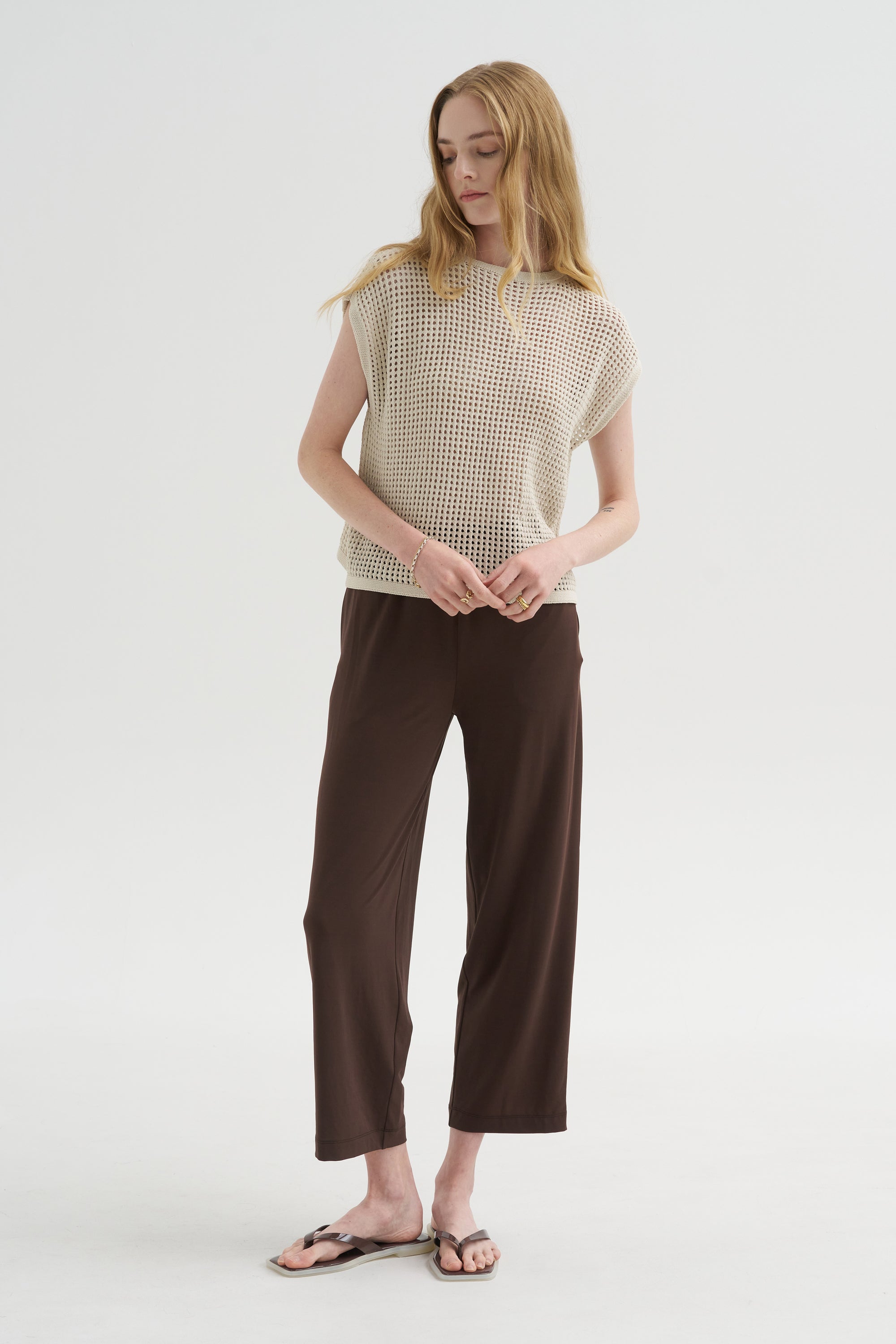 Fishnet Knit, Ivory