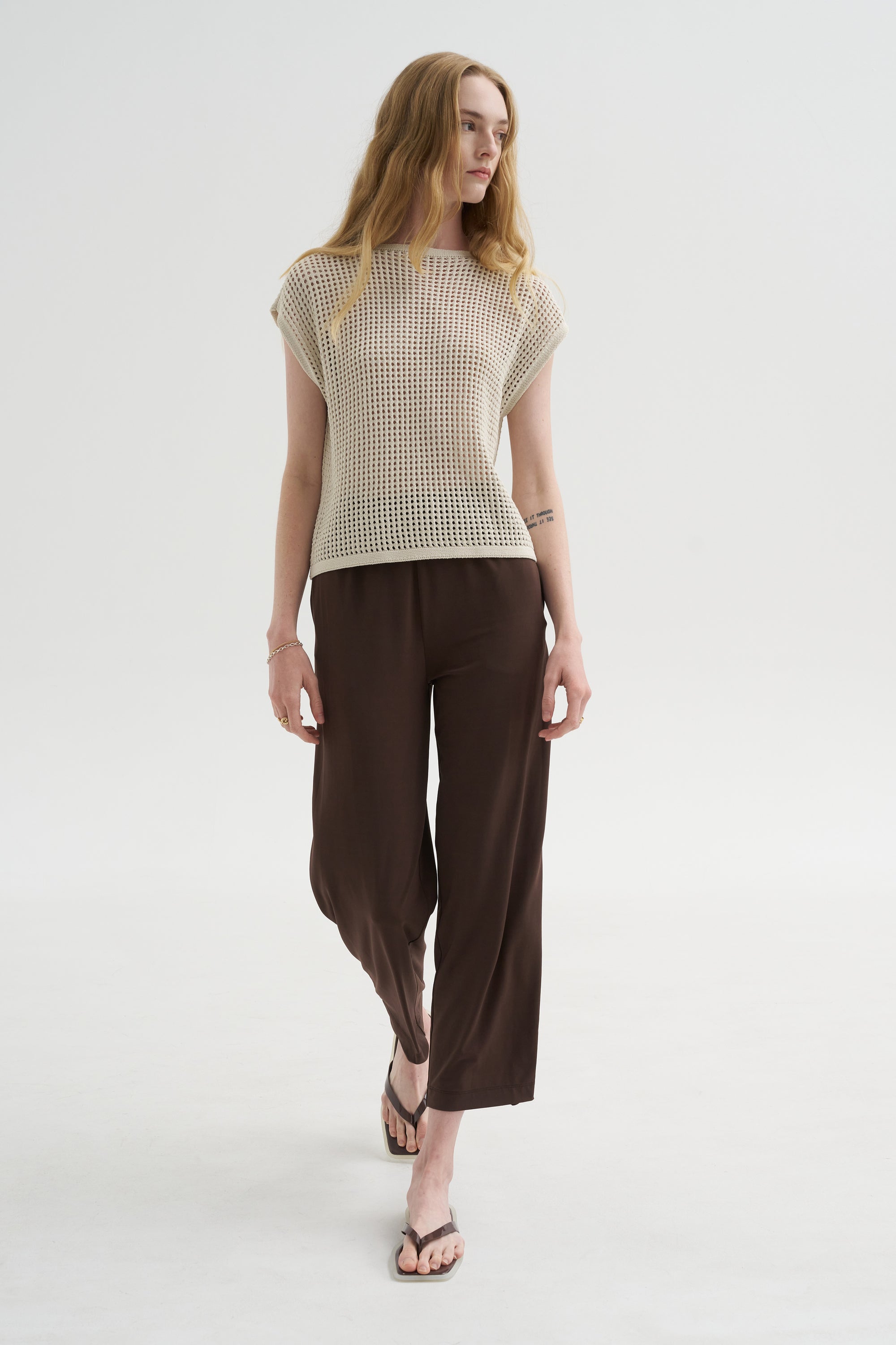 Fishnet Knit, Ivory
