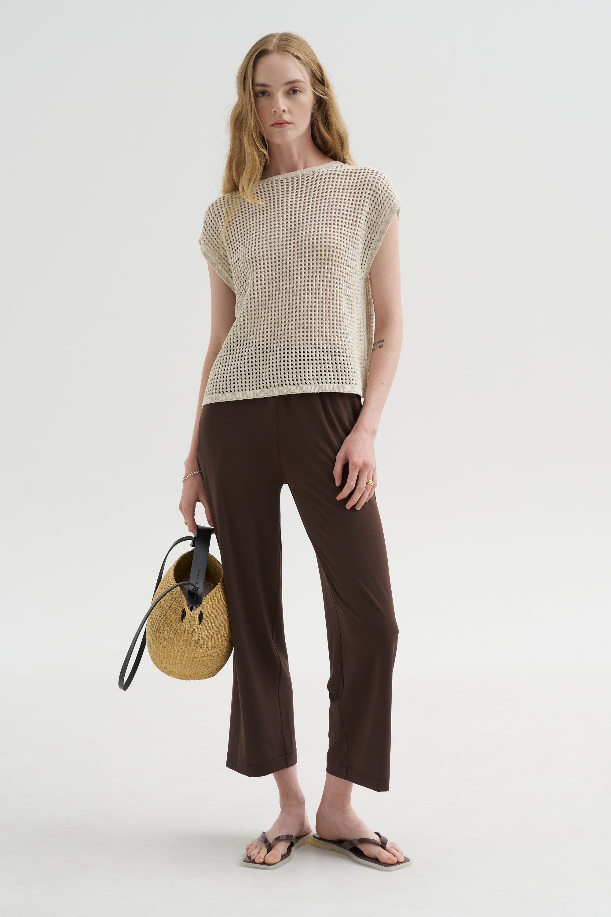 Fishnet Knit, Ivory