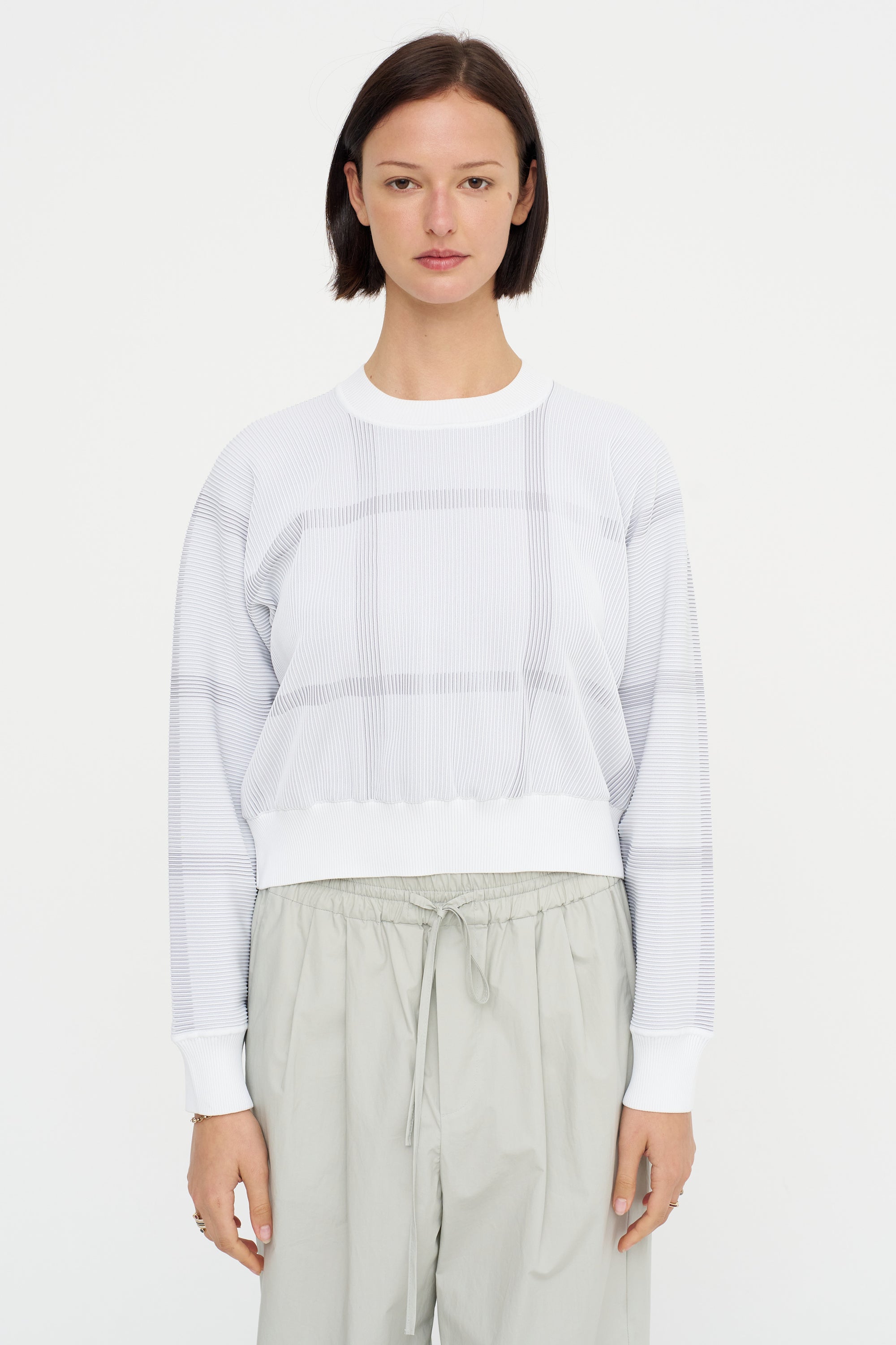 Crossing Knit, White