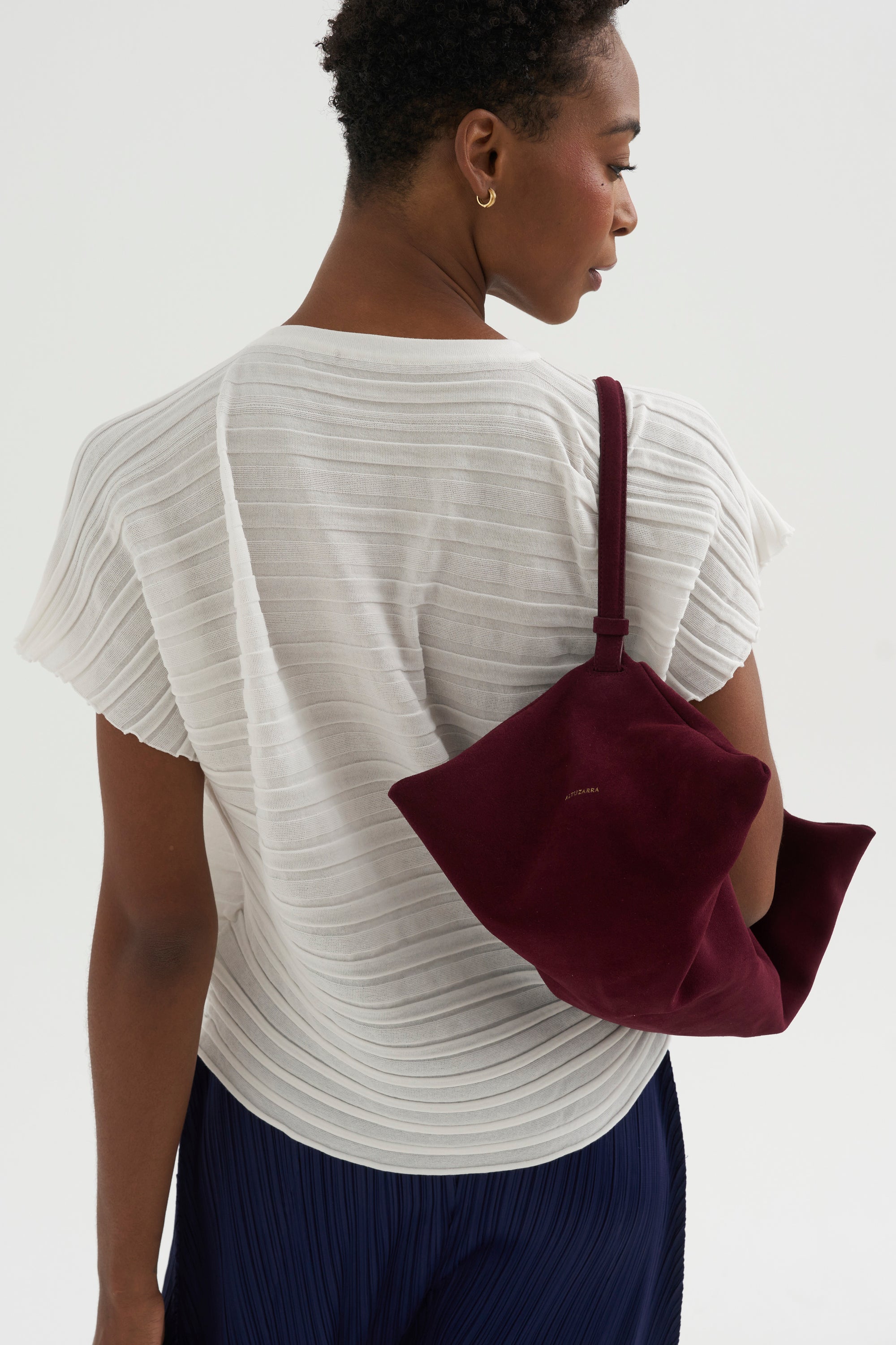 Step Knit Top, Off White