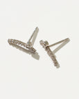 Acu Wink Single Stud Pair- Diamond, White Gold
