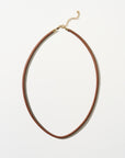 Wide Leather Cord, Tobacco